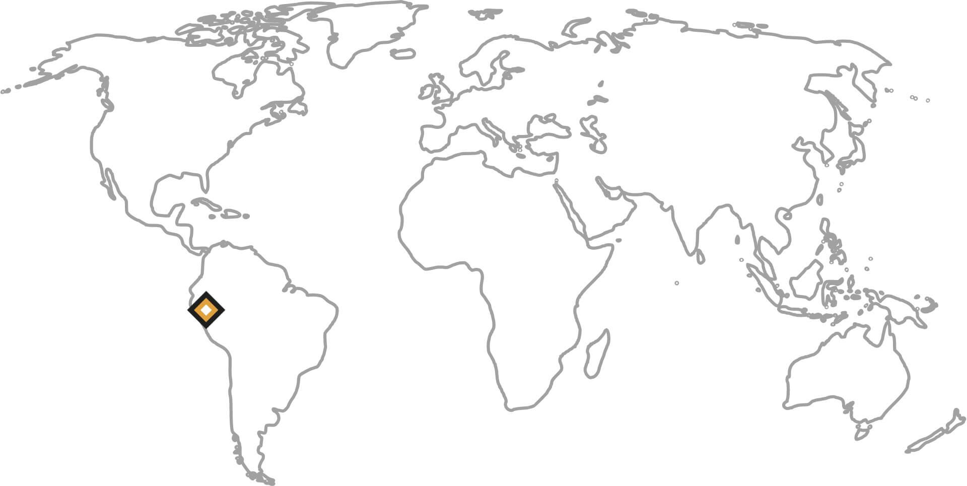 Mapa Peru - pôvod kávy GANUCI 404